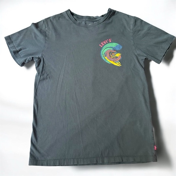 Levi’s Men’s S VINTAGE FIT TEE Print T-shirt pirate black Surfing Dragon Red Tab - Picture 8 of 10